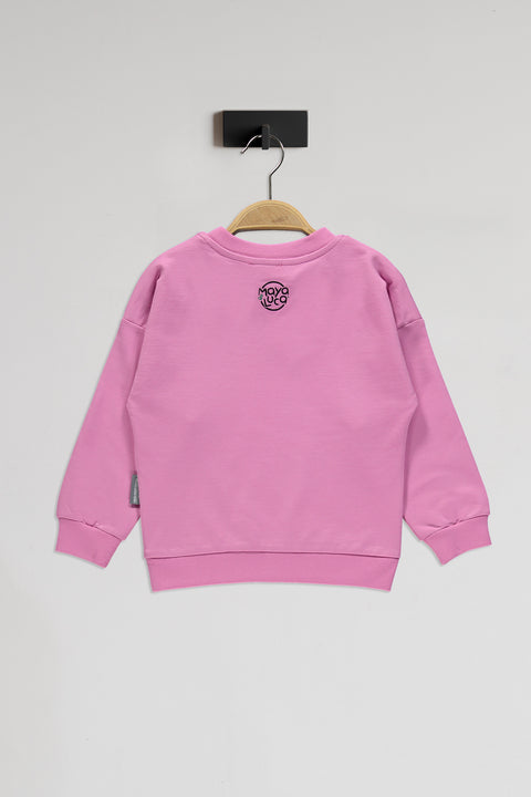 Alice Desenli Pembe Pamuk Sweatshirt Takım